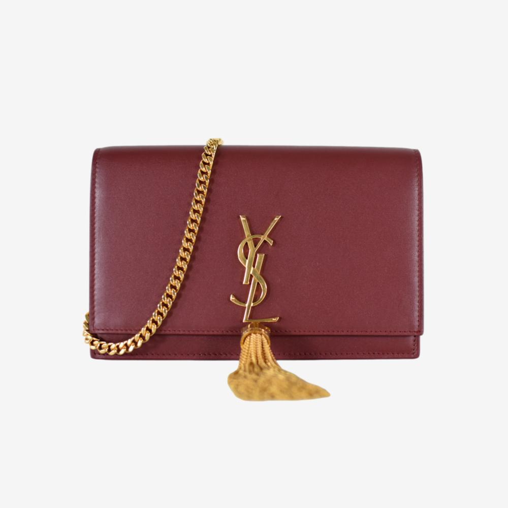 Saint Laurent Kate Tassel Chain Wallet