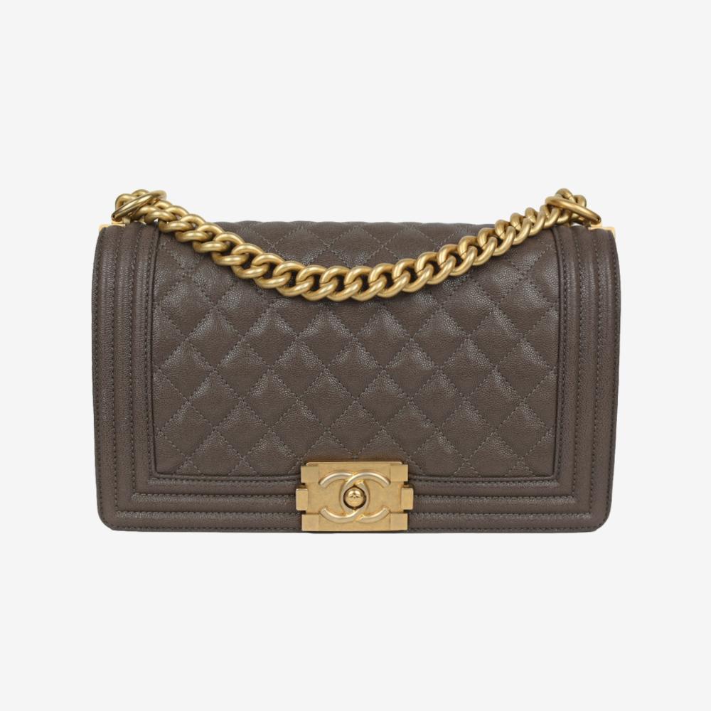 Chanel Boy Bag Old Medium Caviar