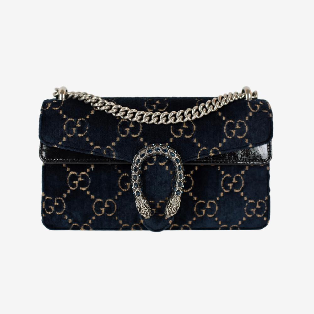 Gucci Dionysus Small flap bag Blue Velvet