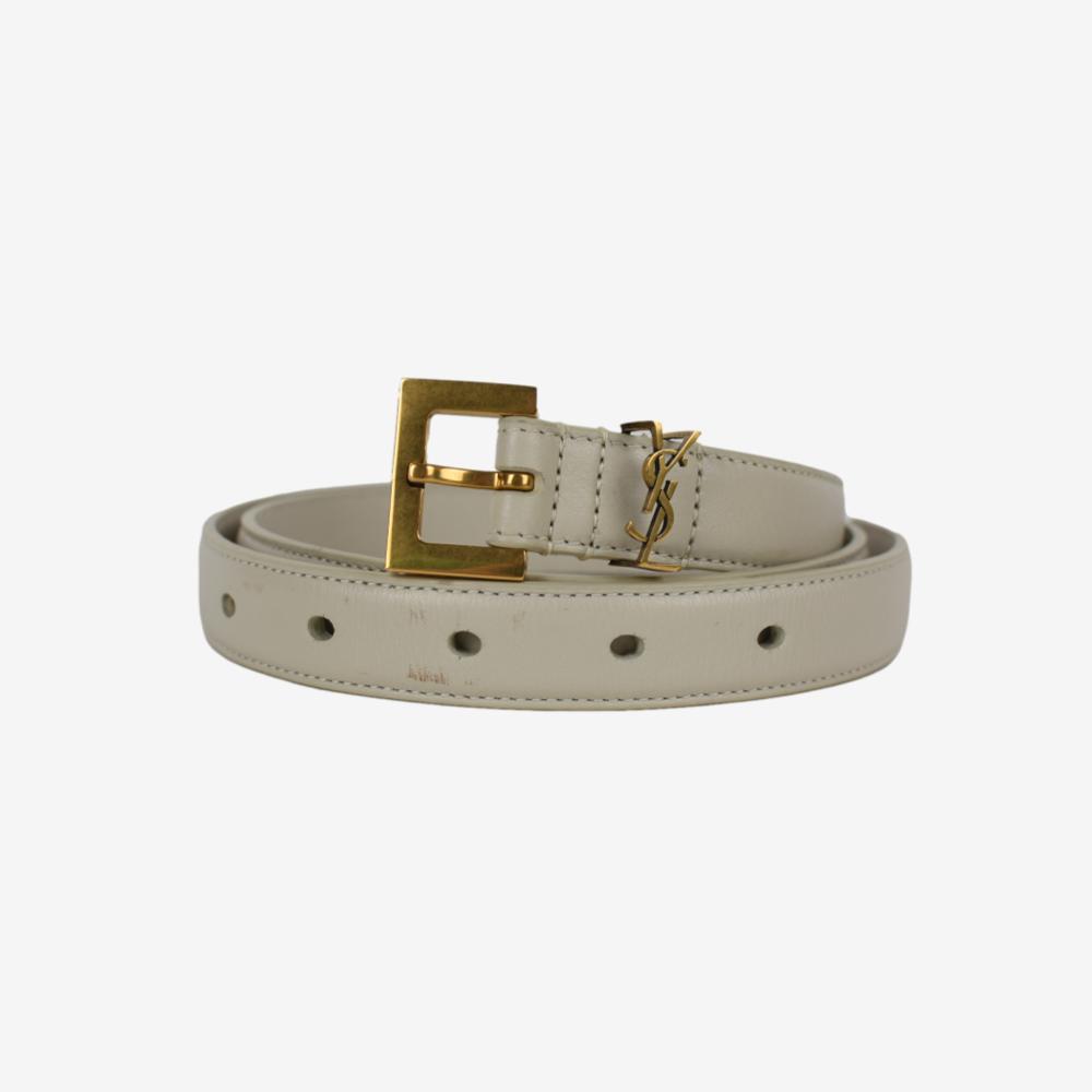 Saint Laurent Narrow Monogram belt