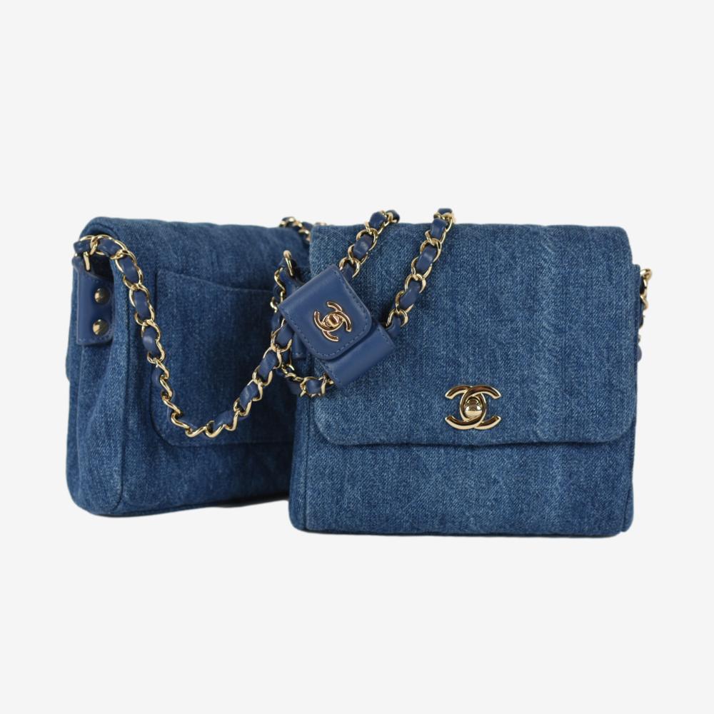 Chanel Denim Side Pack Bag