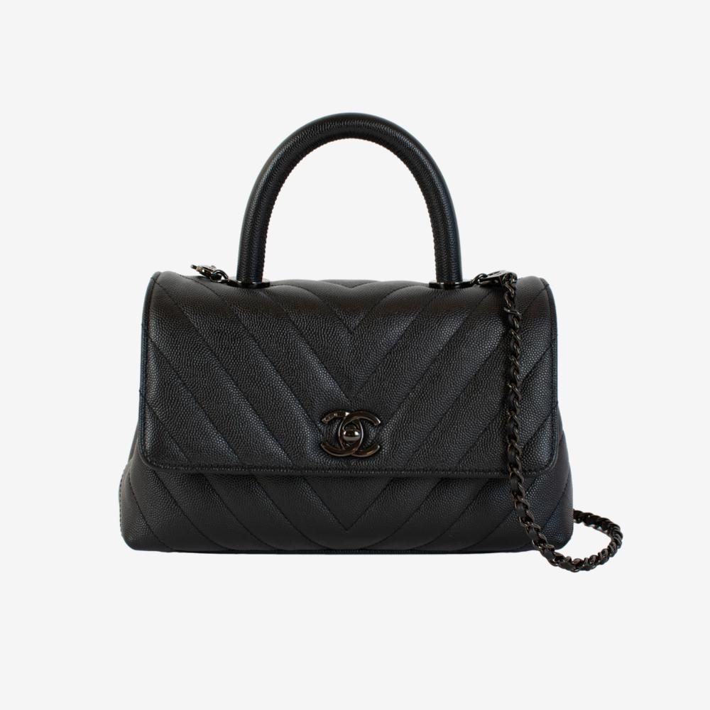 Chanel Coco Handle Small So Black