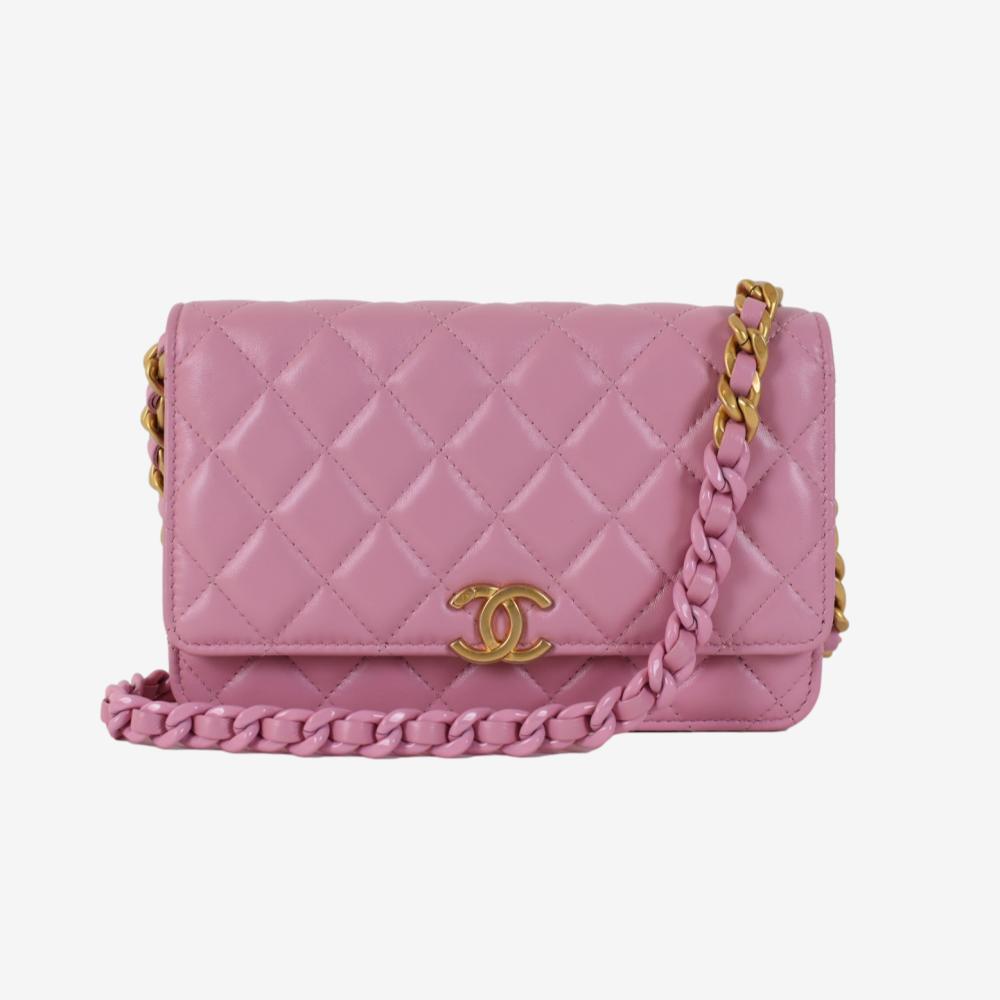 Chanel Wallet On Chain WOC Pink