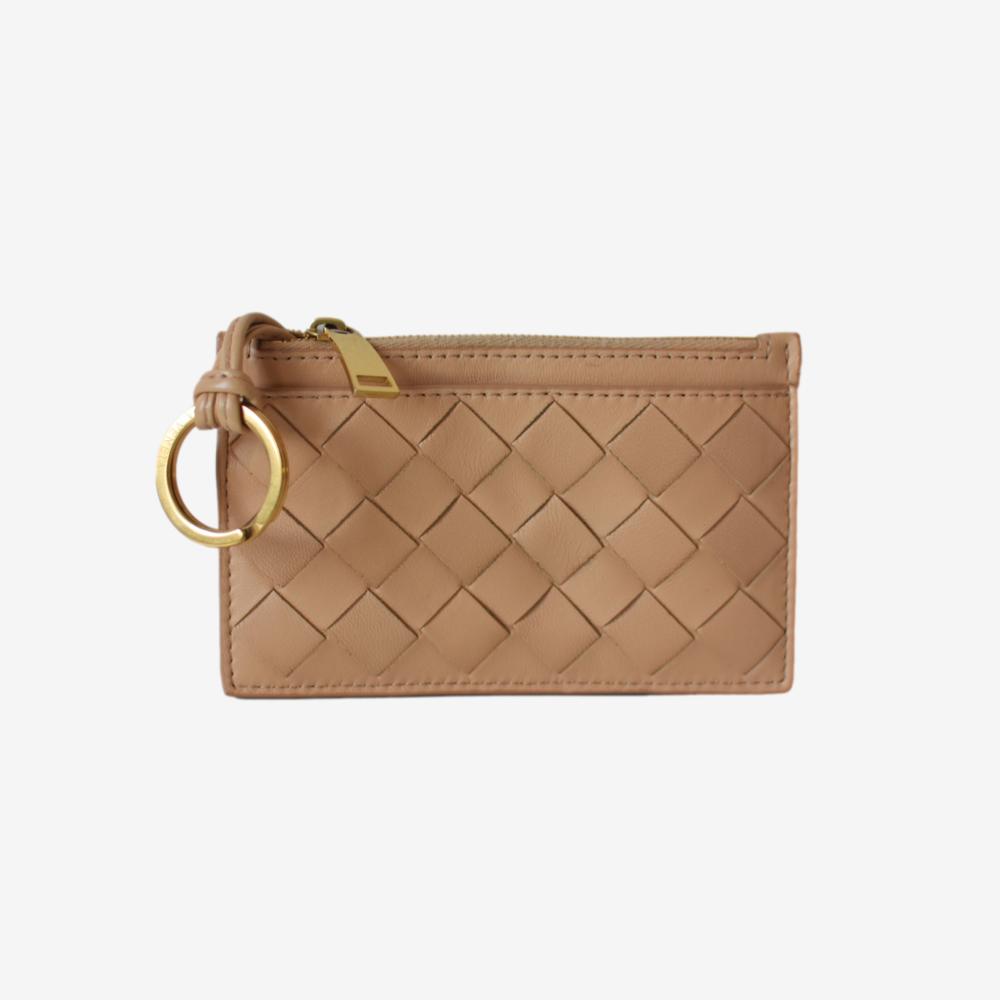 Bottega Veneta Key Pouch Almond