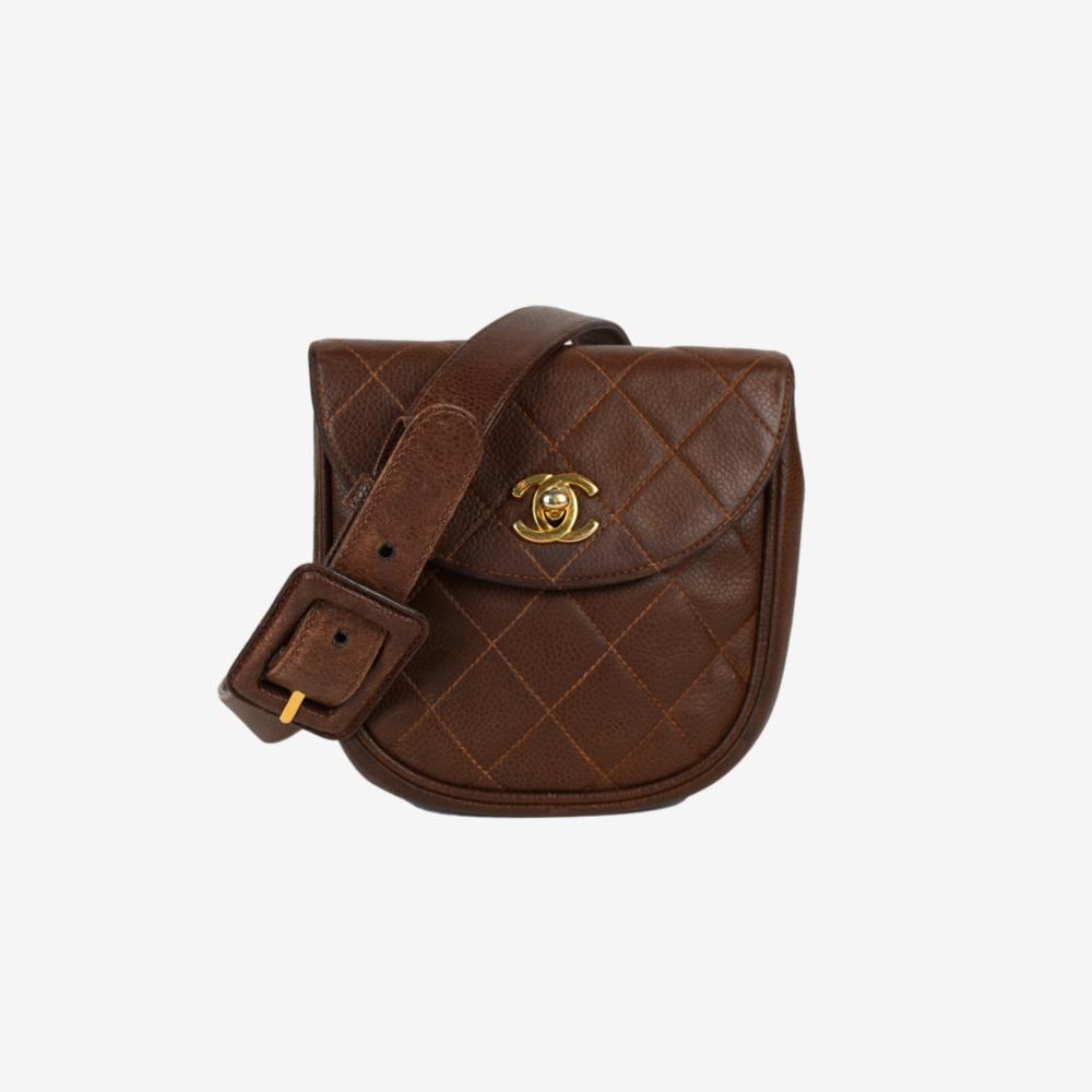 Chanel Brown Caviar Vintage Belt bag