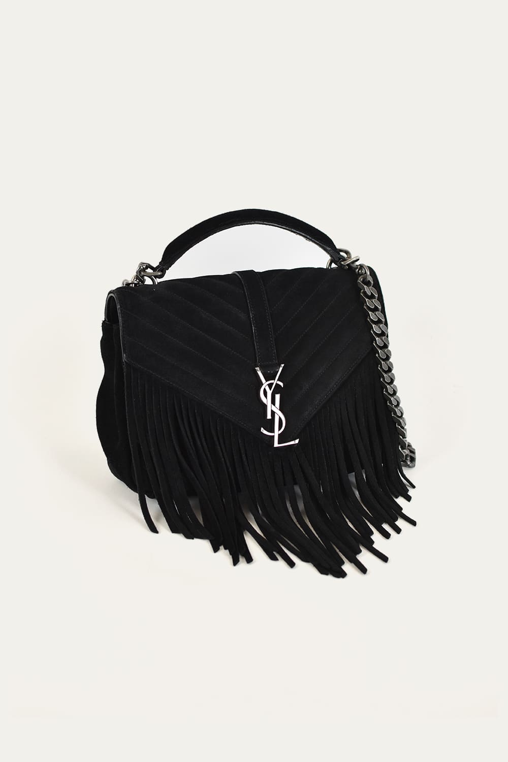 Saint Laurent College Medium Suede