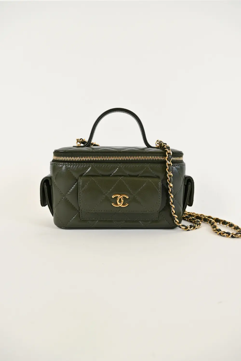 Chanel Vanity Polly Pockets Khaki Small