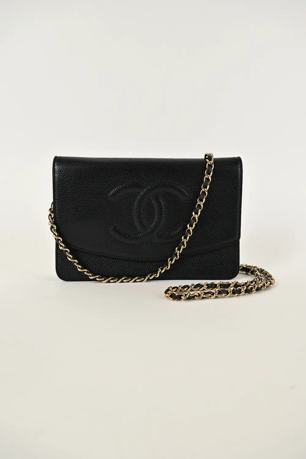 Chanel CC WOC Wallet On Chain Caviar