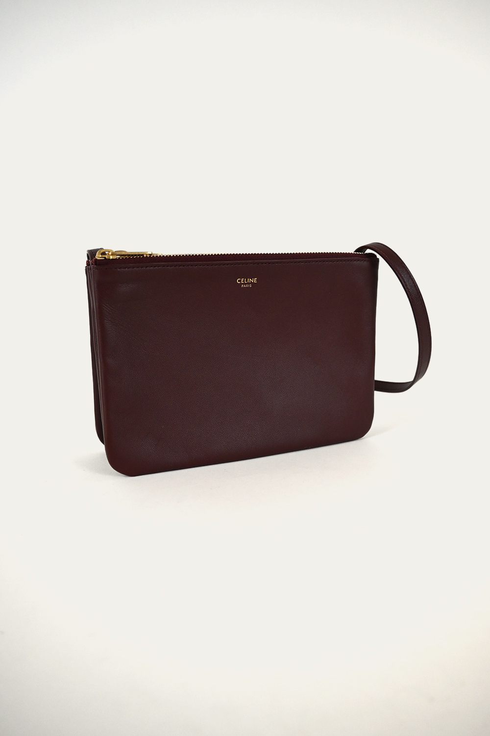 Celine Trio bag Burgundy