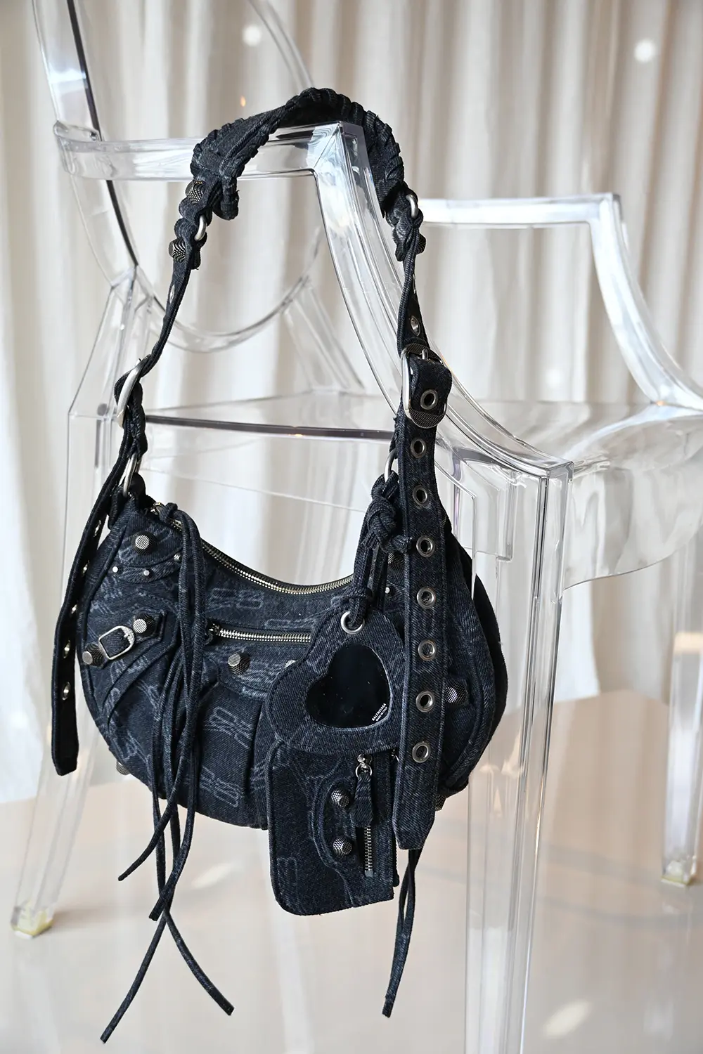 Balenciaga Le Cagole S Black Denim
