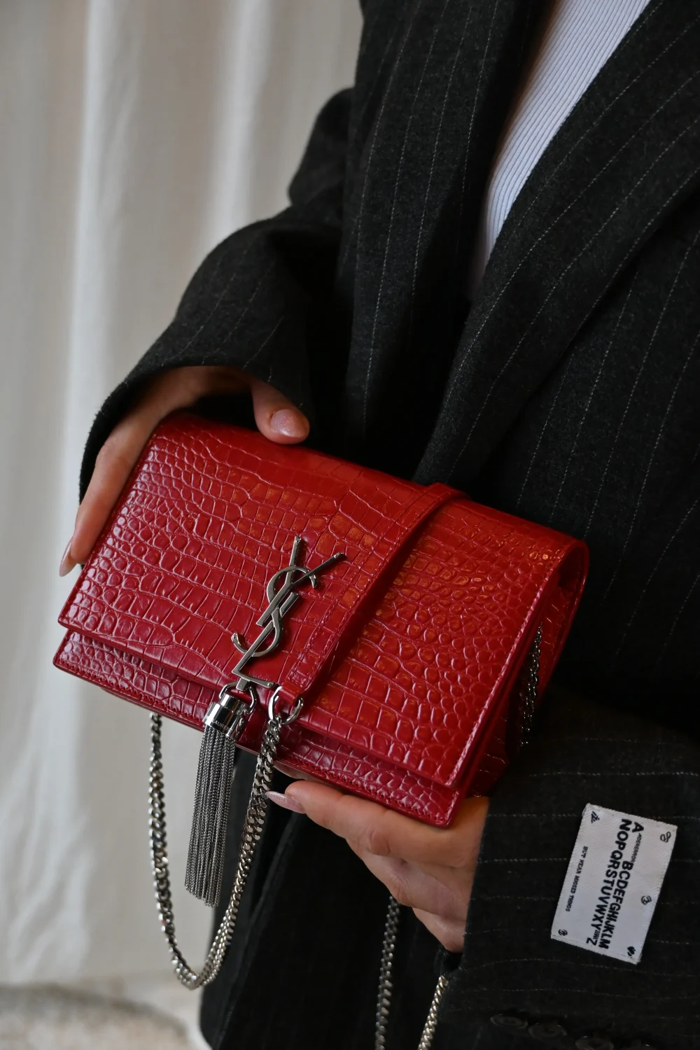 Saint Laurent Kate Tassel Chain Wallet
