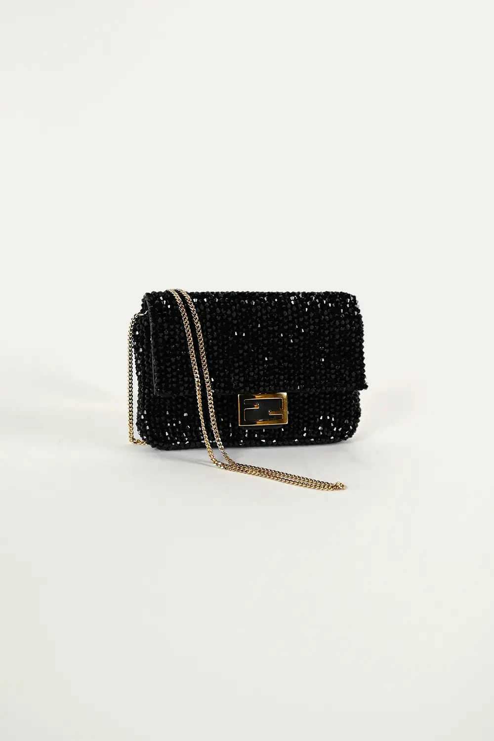 Fendi Nano Baguette Charm Crystals