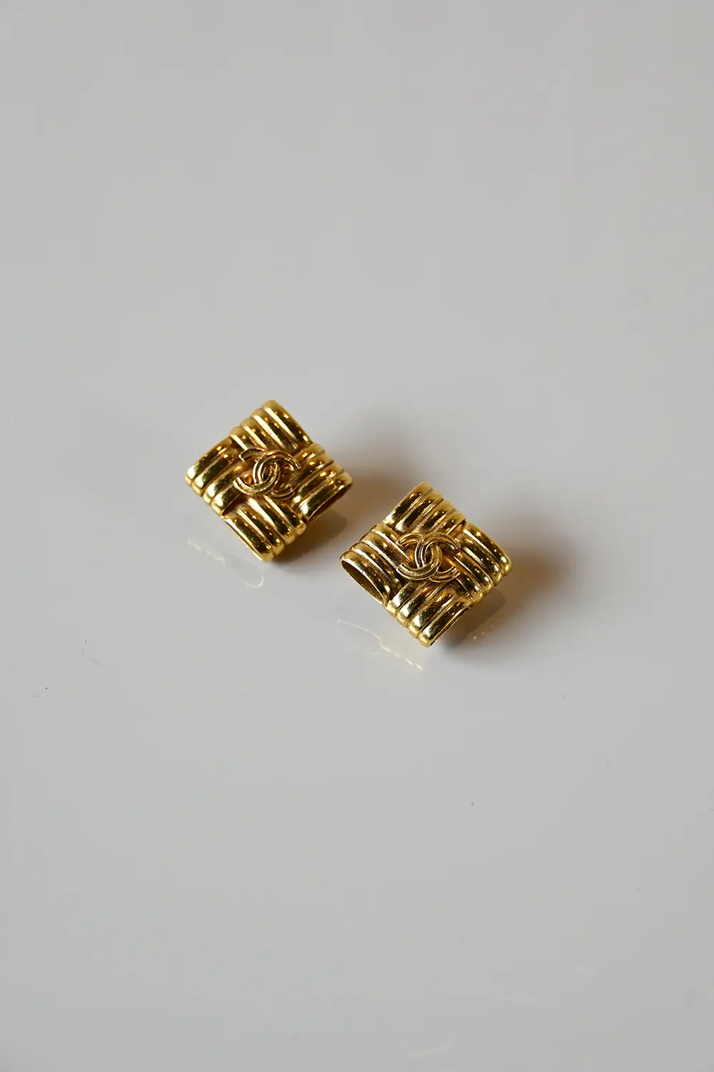 Chanel CC clip-on earrings
