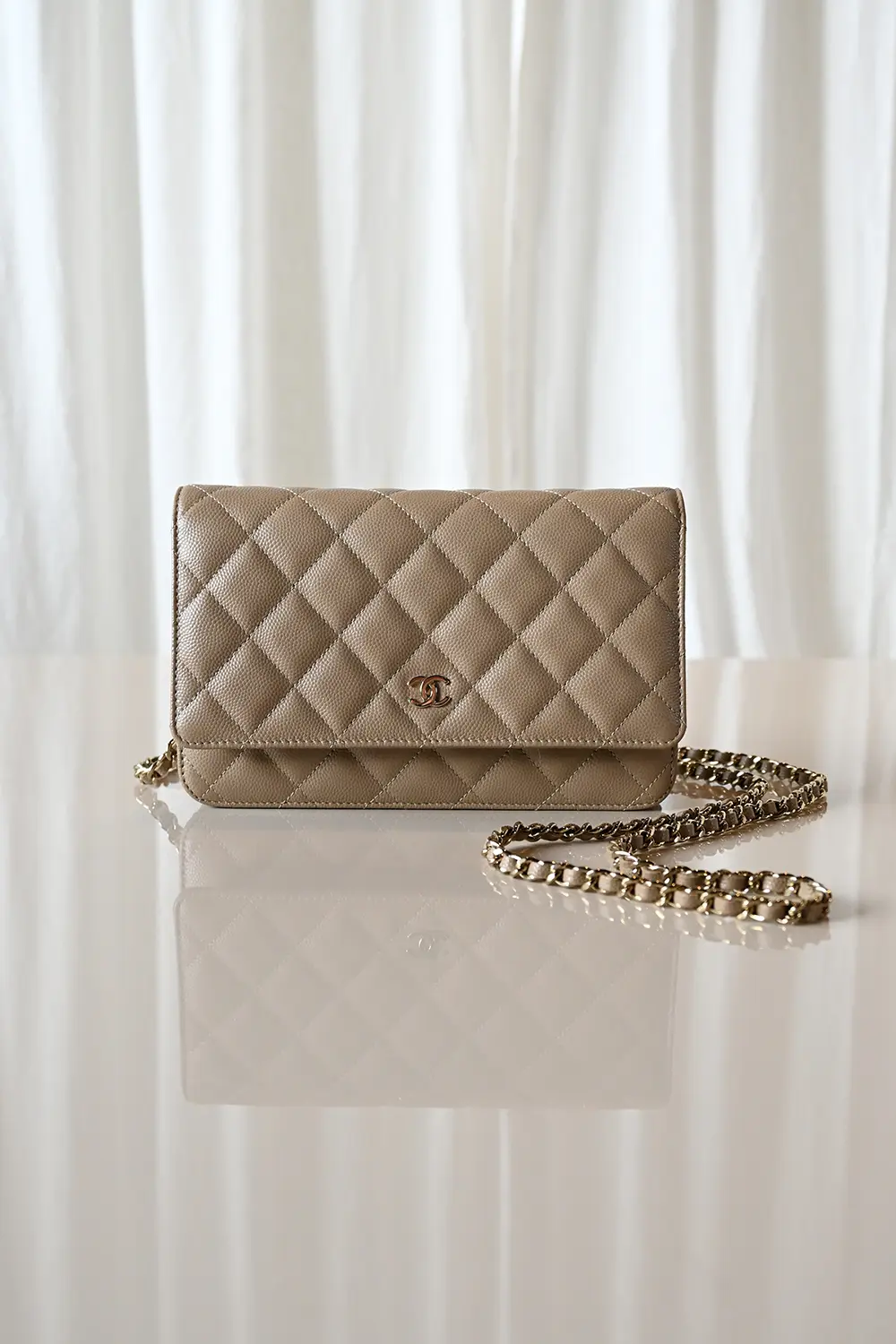 Chanel Classic Wallet On Chain WOC
