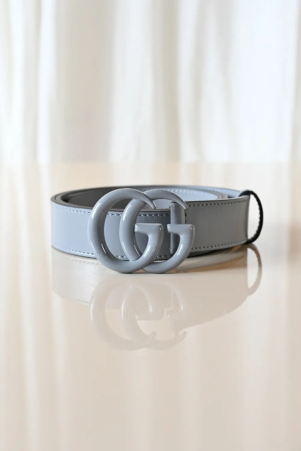 Gucci GG Marmont belt all grey