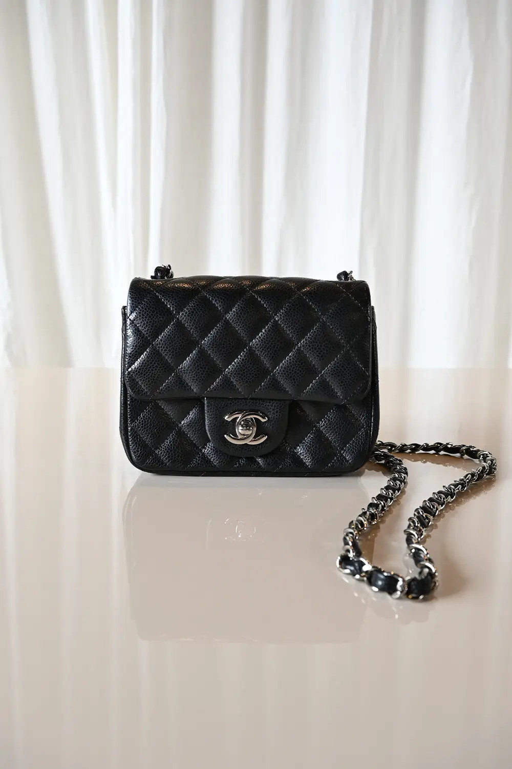 Chanel Mini Square Flap bag caviar