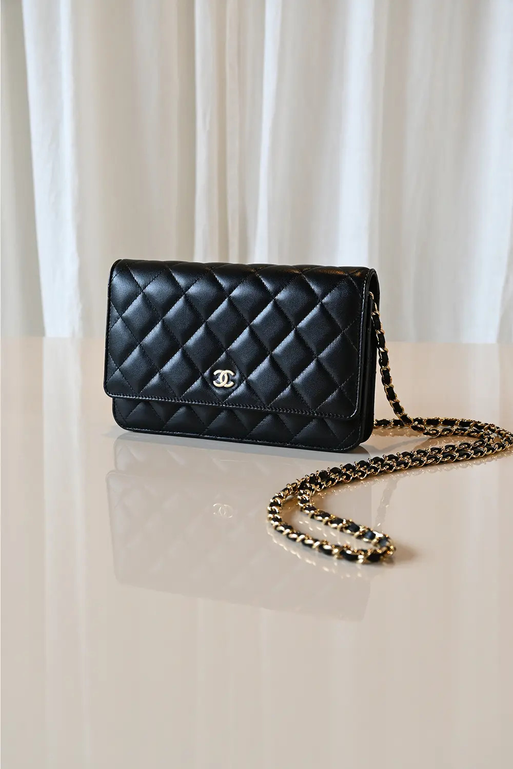 Chanel Classic Wallet On Chain WOC