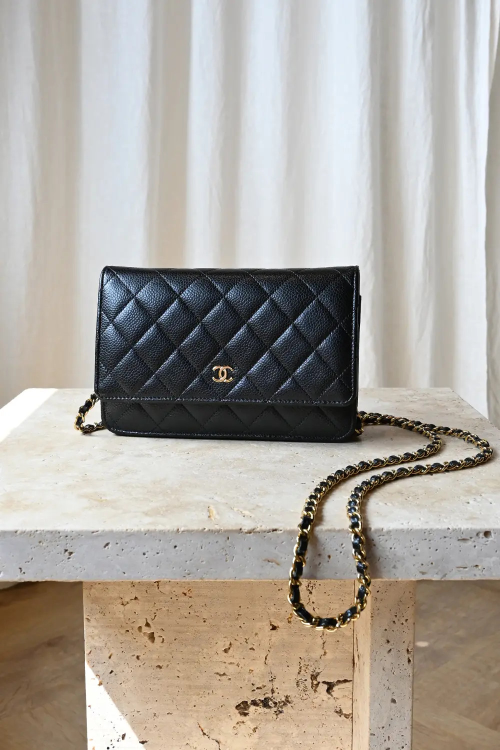 Chanel Classic Wallet on Chain WOC