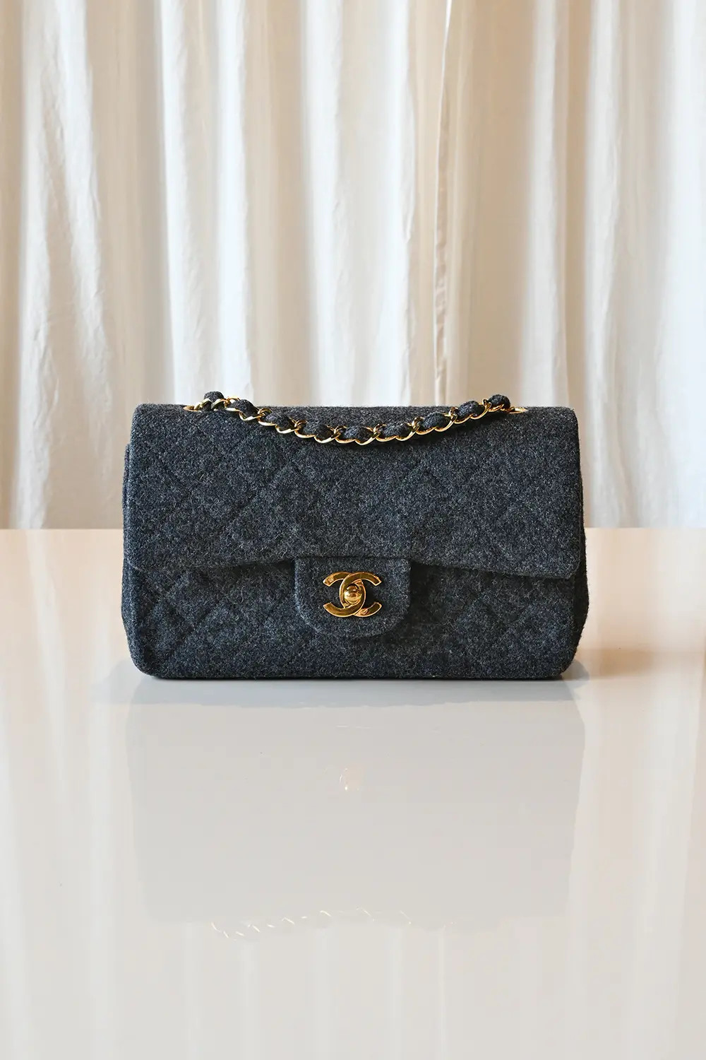 Chanel Timeless Small flap bag wool