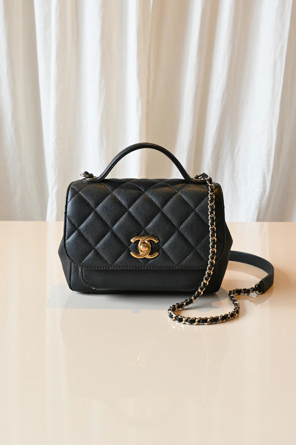 Chanel Business Affinity small flap bag | black