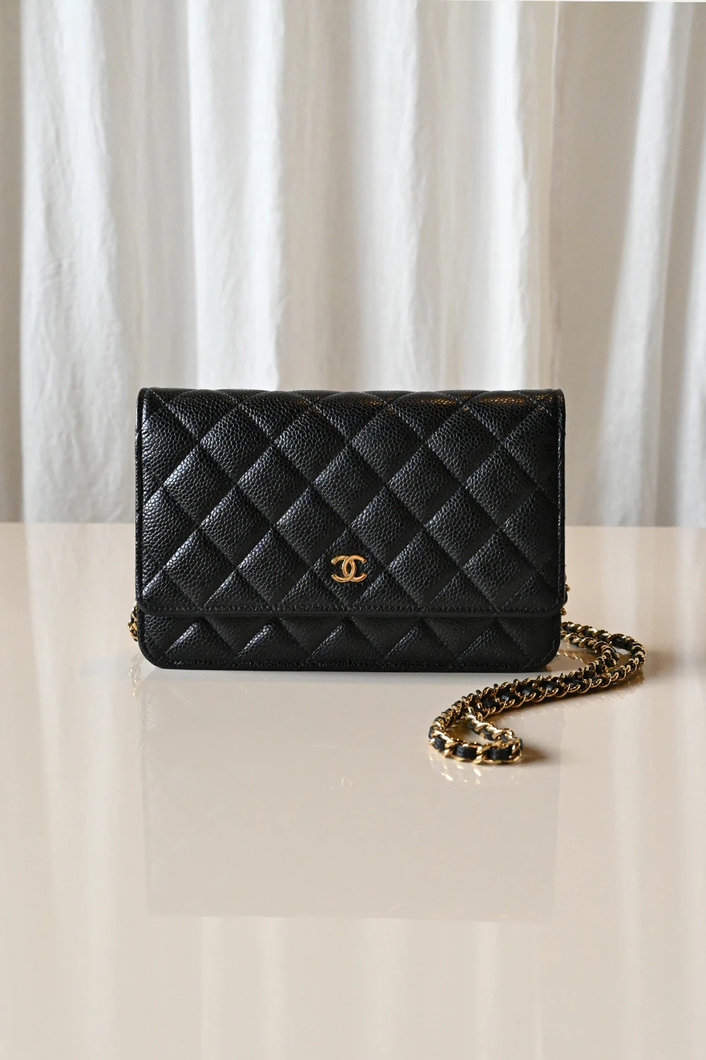 Chanel Classic wallet on chain