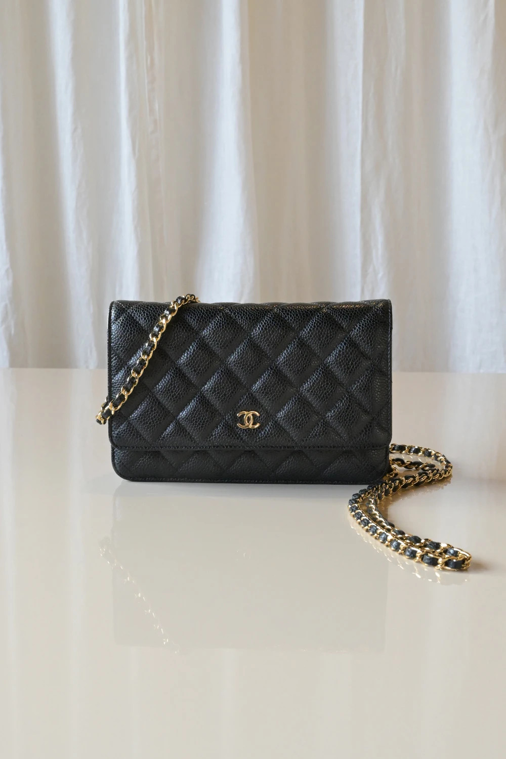 Chanel Classic wallet on chain