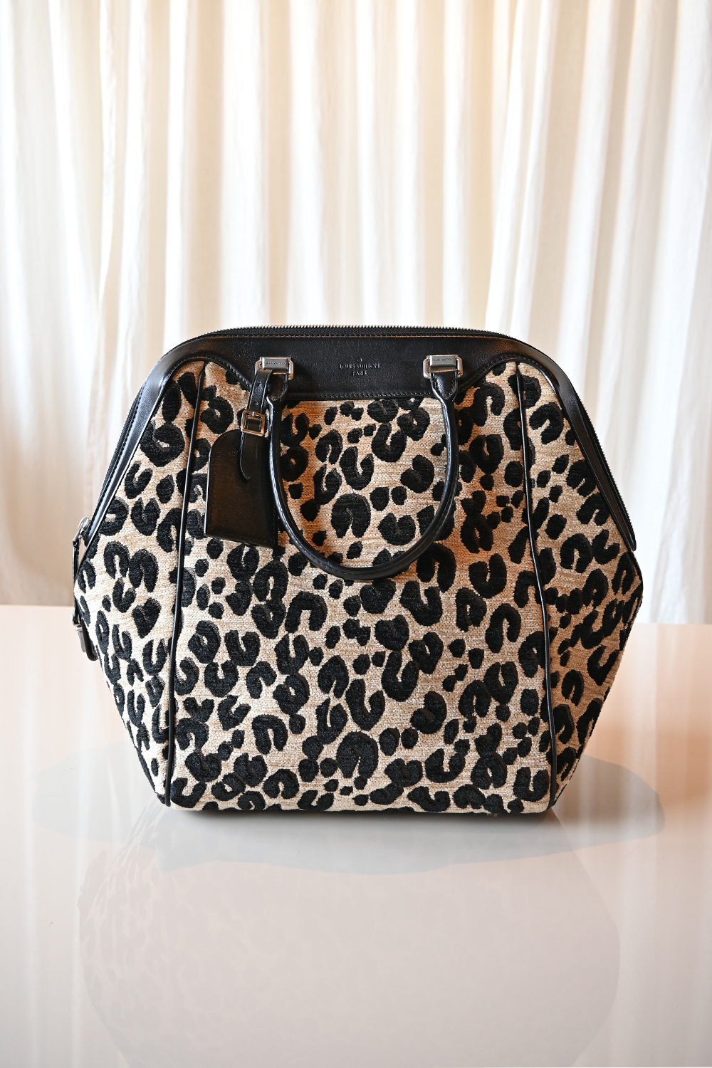 Louis Vuitton North South bag | leopard velvet