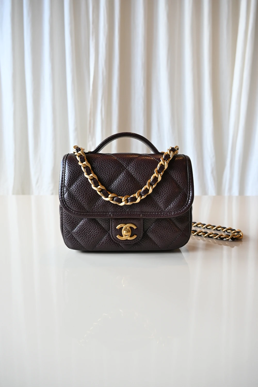 Chanel Mini flap bag | Brown