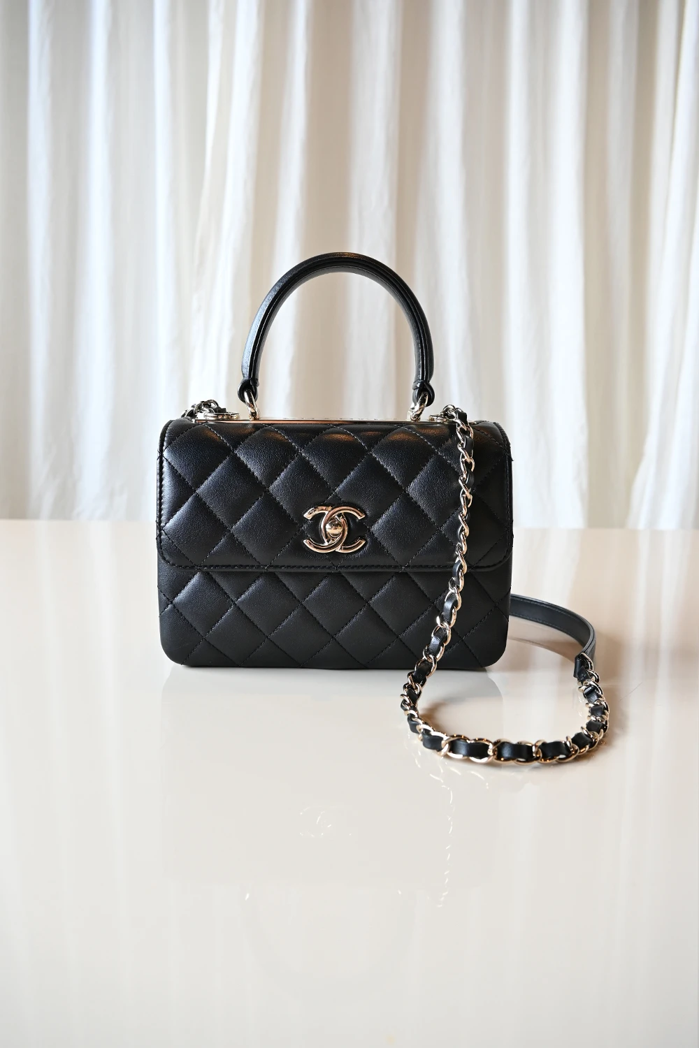 Chanel Trendy CC mini flap bag | Black