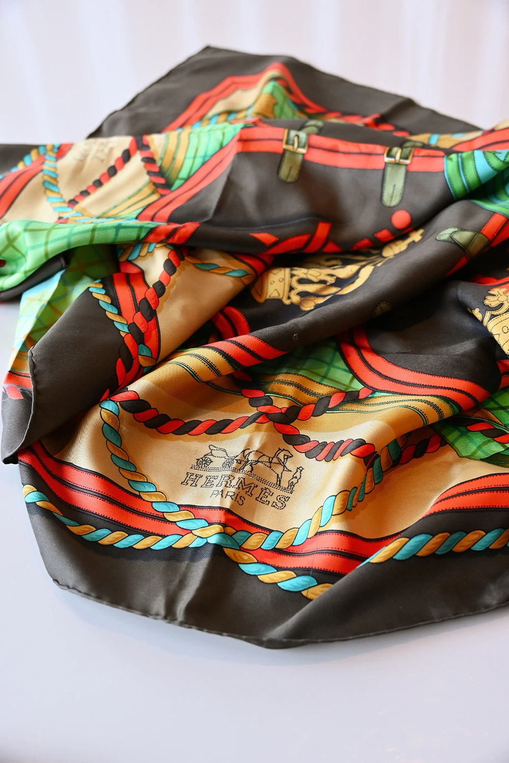 Hermès Grande Tenue silk scarf | Multi color
